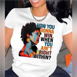 Women's White Graphic Tee